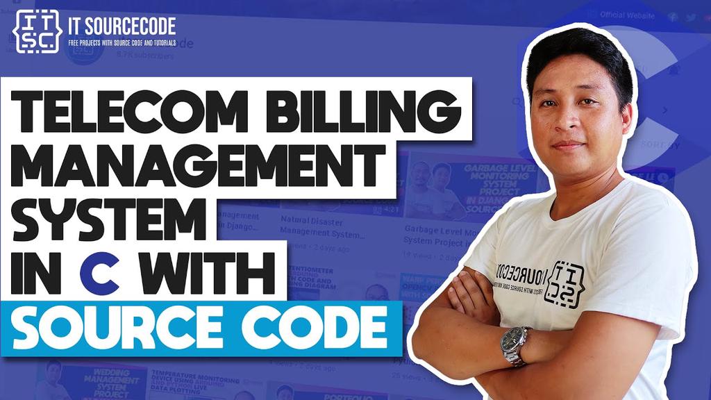 'Video thumbnail for Telecom Billing Management System in C with Source Code | C Language Projects with Source Code'